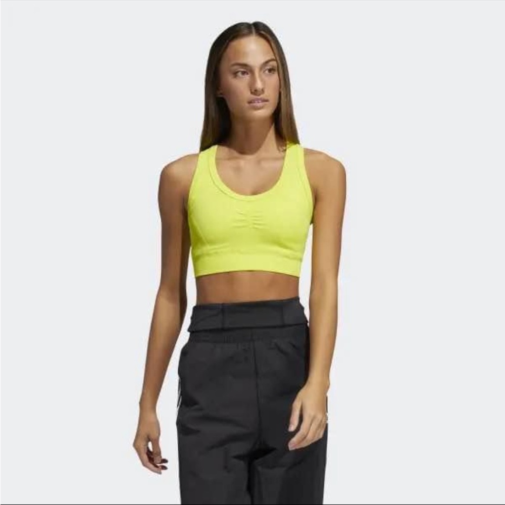 Bright Yellow Sports Bra